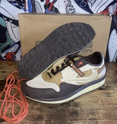 Size 12 5 - Travis Scott Nike Air Max 1 Baroque Brown