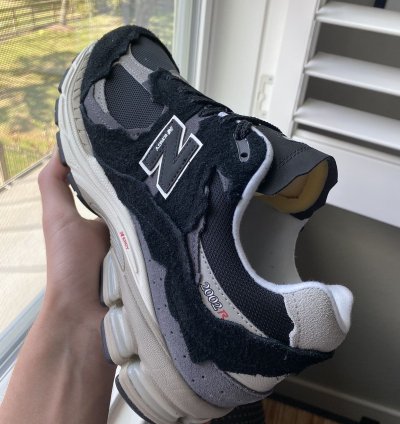 Size 12 New Balance 2002r Protection Pack Black Grey