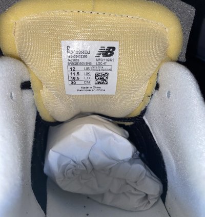 Size 12 New Balance 2002r Protection Pack Black Grey