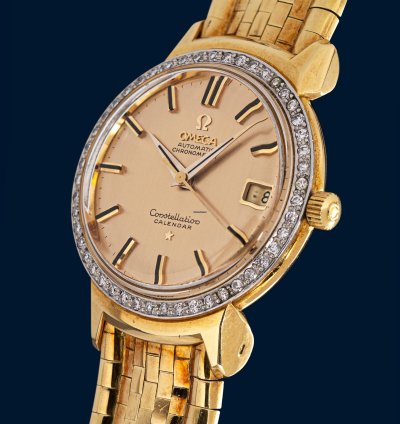 Omega Constellation Calendar Grand Luxe Hooded Lugs Ref 18781
