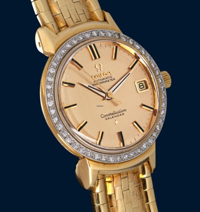 Omega Constellation Calendar Grand Luxe Hooded Lugs Ref 18781