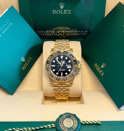 Rolex Gmt-master Ii Unworn Yellow Gold Gmt-master Ii 126718grnr