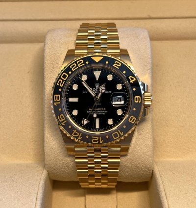 Rolex Gmt-master Ii Unworn Yellow Gold Gmt-master Ii 126718grnr