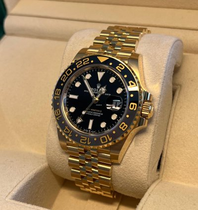Rolex Gmt-master Ii Unworn Yellow Gold Gmt-master Ii 126718grnr