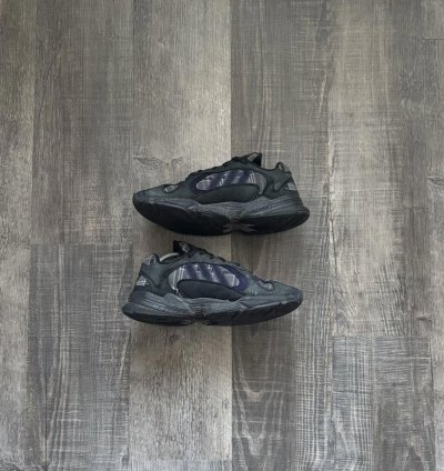 Adidas Yung-1 Purple Plaid 9m