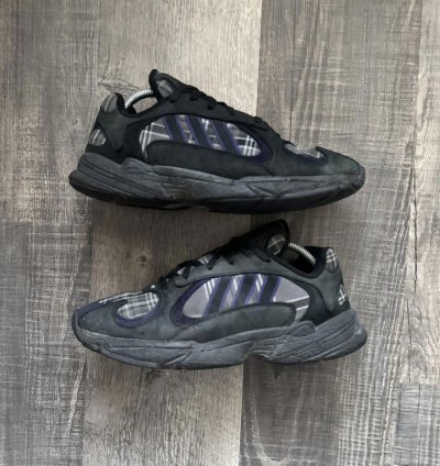 Adidas Yung-1 Purple Plaid 9m