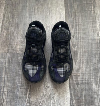Adidas Yung-1 Purple Plaid 9m