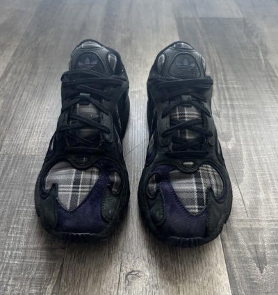 Adidas Yung-1 Purple Plaid 9m