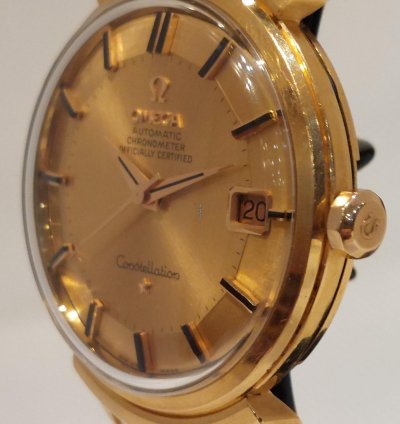 Omega Constellation Chronometer Calendar Grand Luxe Pie Pan 67004 Ot16963