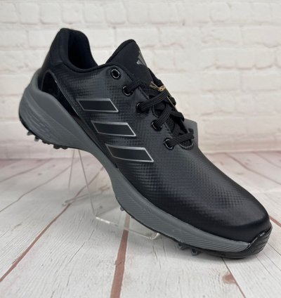 Adidas Zg23 Black Silver Grey Spike Golf Shoes Mens Size 9 5