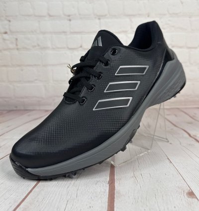 Adidas Zg23 Black Silver Grey Spike Golf Shoes Mens Size 9 5