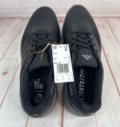 Adidas Zg23 Black Silver Grey Spike Golf Shoes Mens Size 9 5