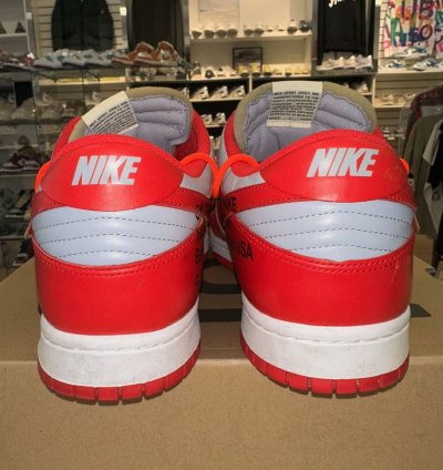 Size 15 - Nike Dunk Low Off-white University Red 2019
