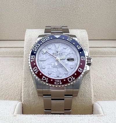 Rolex Gmt-master Ii White Gold Meteorite Dial