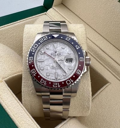 Rolex Gmt-master Ii White Gold Meteorite Dial
