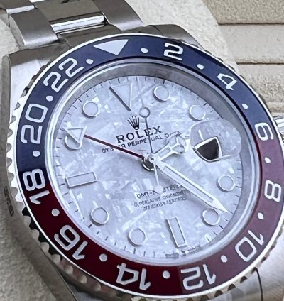 Rolex Gmt-master Ii White Gold Meteorite Dial