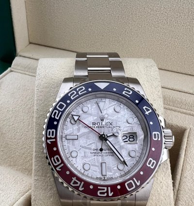 Rolex Gmt-master Ii White Gold Meteorite Dial