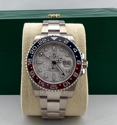 Rolex Gmt-master Ii White Gold Meteorite Dial