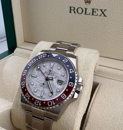 Rolex Gmt-master Ii White Gold Meteorite Dial