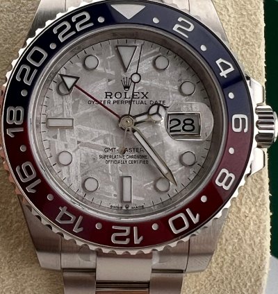 Rolex Gmt-master Ii White Gold Meteorite Dial