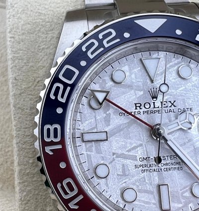 Rolex Gmt-master Ii White Gold Meteorite Dial