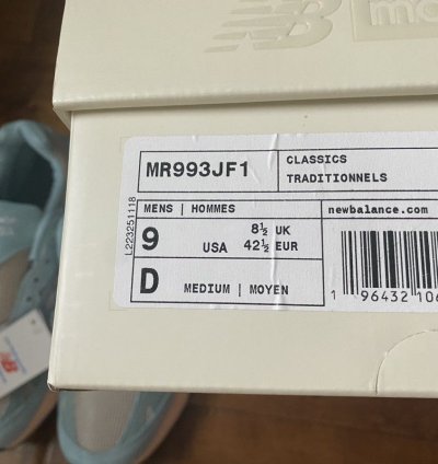 Size 9 New Balance 993 Joe Freshgoods Arctic Blue Mr993jf1