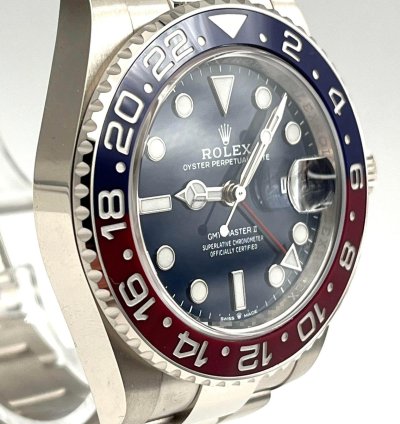 Rolex Gmt-master Ii White Gold Pepsi Blue Dial 126719blro Unworn 2024