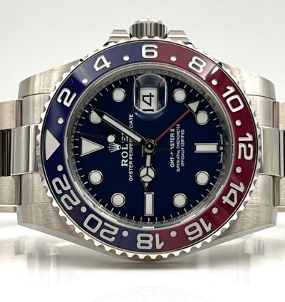 Rolex Gmt-master Ii White Gold Pepsi Blue Dial 126719blro Unworn 2024