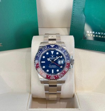 Rolex Gmt-master Ii White Gold Pepsi Blue Dial 2023