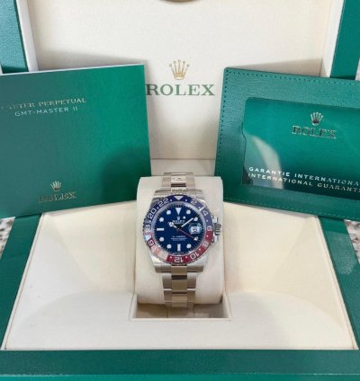 Rolex Gmt-master Ii White Gold Pepsi Blue Dial 2023