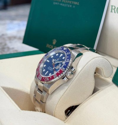 Rolex Gmt-master Ii White Gold Pepsi Blue Dial 2023