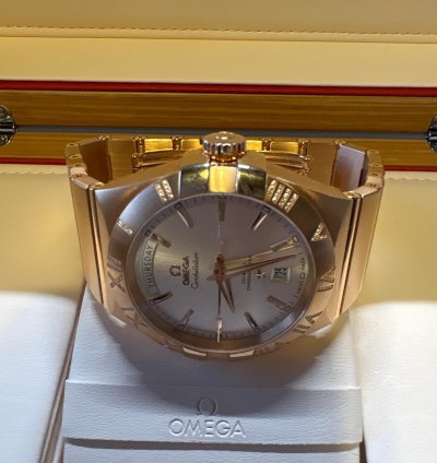 Omega Constellation Day-date 123 55 38 22 02 001 Automatic 2024 Red Gold Very Good