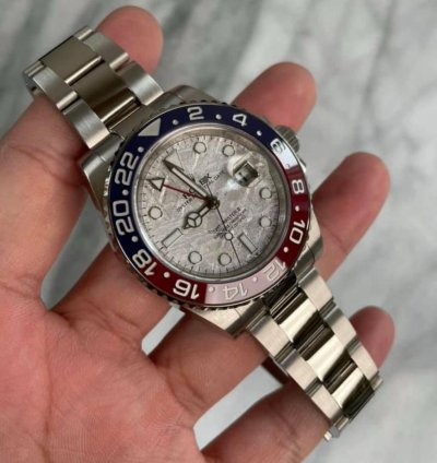 Rolex Gmt-master Ii White Gold Pepsi Meteorite Bnib 2025