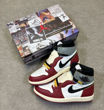 Size 8 Air Jordan 1 Retro High Og Sp Union La Chicago Shadow