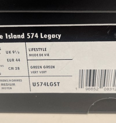 Stone Island New Balance 574 Legacy New In Box 10