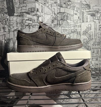 Size 8 Travis Scott Air Jordan 1 Velvet Brown