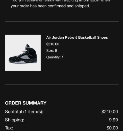 Size 9 - Air Jordan 5 Retro Og Black Metallic Reimagined