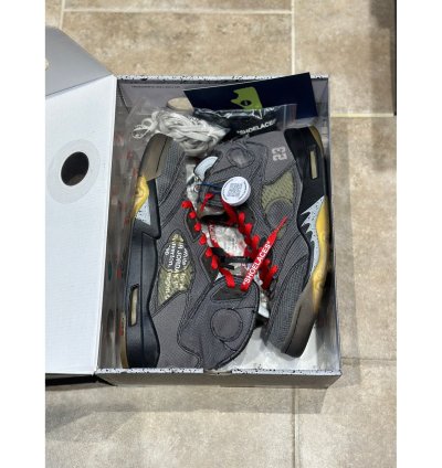 Size 9 - Jordan 5 Off White Muslin Sneaker