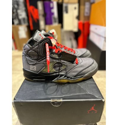 Size 9 - Jordan 5 Off White Muslin Sneaker