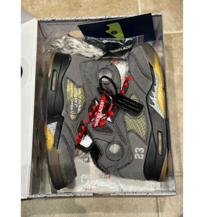 Size 9 - Jordan 5 Off White Muslin Sneaker