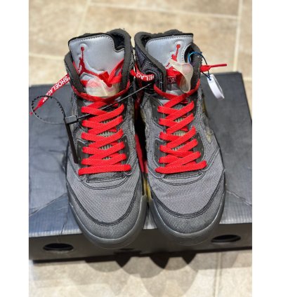 Size 9 - Jordan 5 Off White Muslin Sneaker