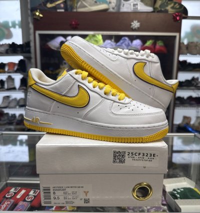 Nike Kobe Bryant Air Force 1 Low Lakers Home Size 8 New