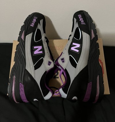 Stray Rats New Balance 991 Black Grey Pink 11 5