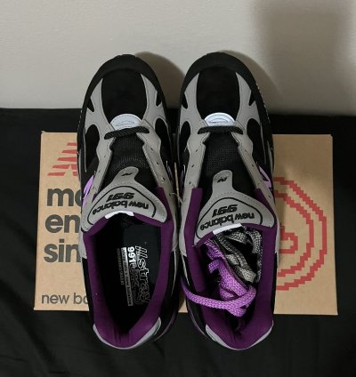 Stray Rats New Balance 991 Black Grey Pink 11 5