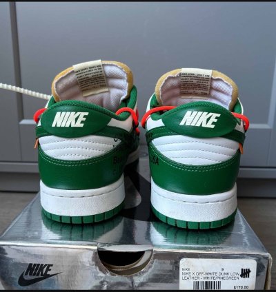 Size 9 - Nike Dunk Low Off-white Pine Green 2019 Virgil