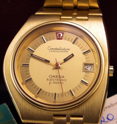 Omega Constellation F300hz Constellation 18k 750 Very Rare Very Unique 1973 Investment