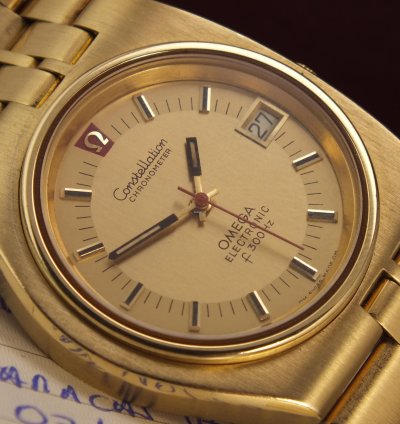 Omega Constellation F300hz Constellation 18k 750 Very Rare Very Unique 1973 Investment