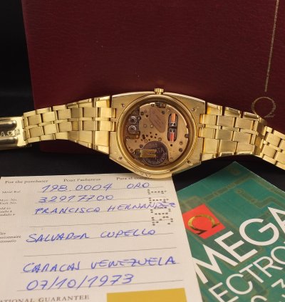 Omega Constellation F300hz Constellation 18k 750 Very Rare Very Unique 1973 Investment