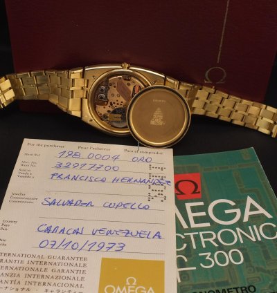 Omega Constellation F300hz Constellation 18k 750 Very Rare Very Unique 1973 Investment