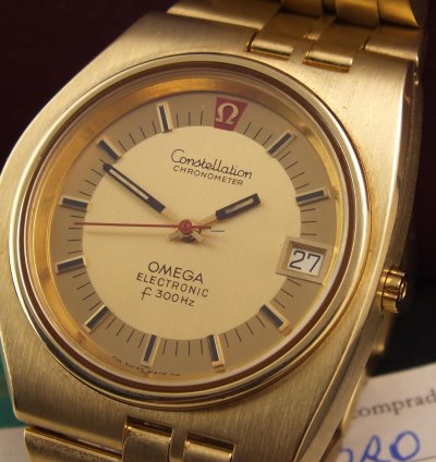 Omega Constellation F300hz Constellation 18k 750 Very Rare Very Unique 1973 Investment